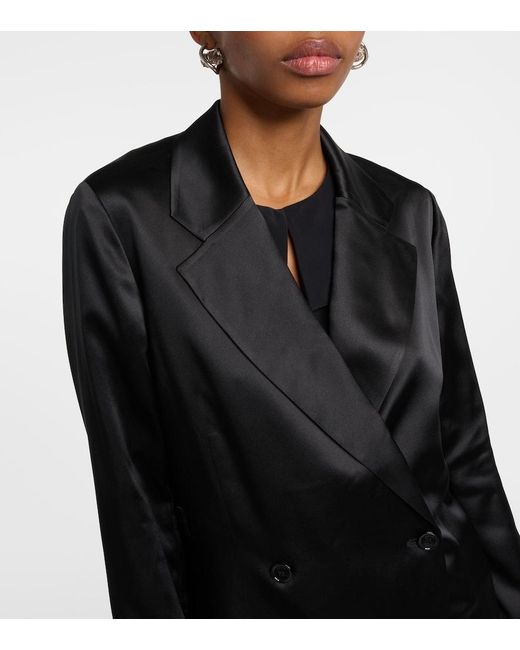 Joseph Black Joubert Silk Satin Jacket