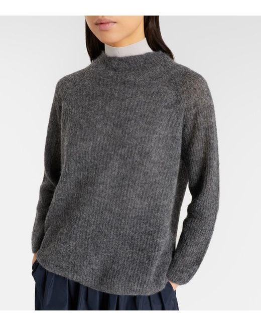 Max Mara Gray Riga Wool-Blend Sweater