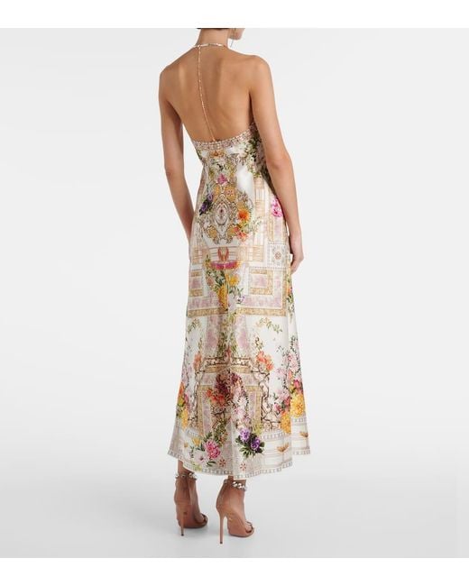 Camilla Multicolor Maxikleid Aus Seide