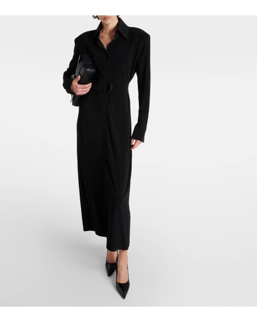 Robe chemise Norma Kamali en coloris Black