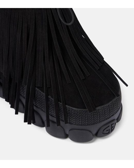 Goldbergh Black Vergara Fringed Suede Snow Boots
