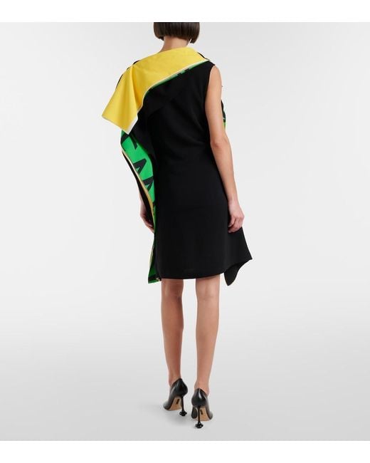 Loewe Black Draped Minidress