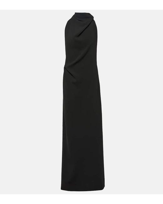 Proenza Schouler Black Crepe Maxi Dress