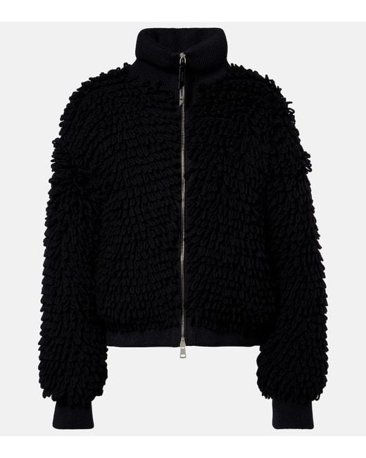 Moncler Genius Black X Ee72 By Edward Enninful Wool-Blend Down Jacket