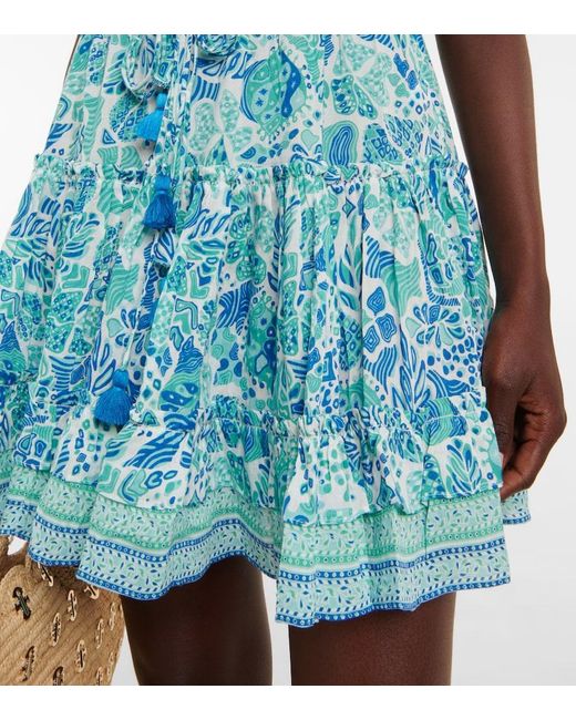 Poupette Blue Bona Printed Minidress