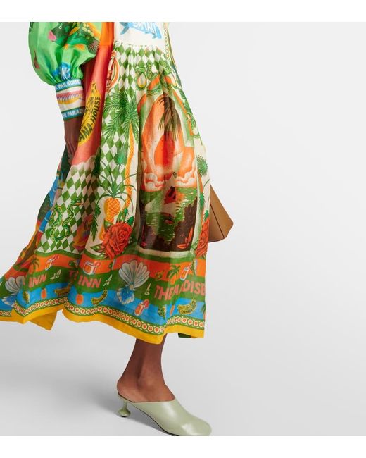 Vestido camisero Paradiso con estampado gráfico ALÉMAIS de color Multicolor