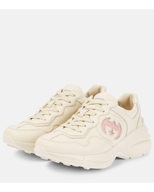 Gucci Natural Rhyton Trainers