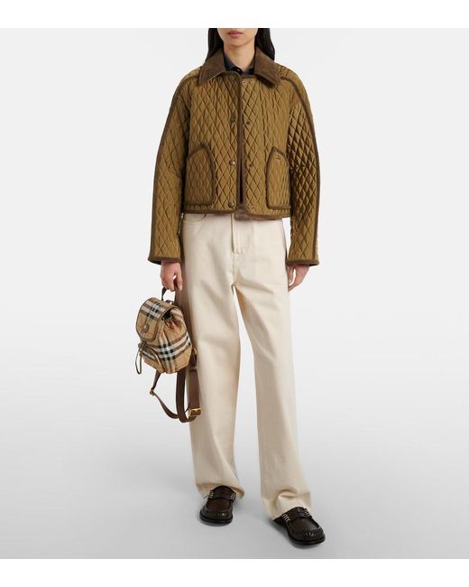 Burberry Natural Mini Check Backpack