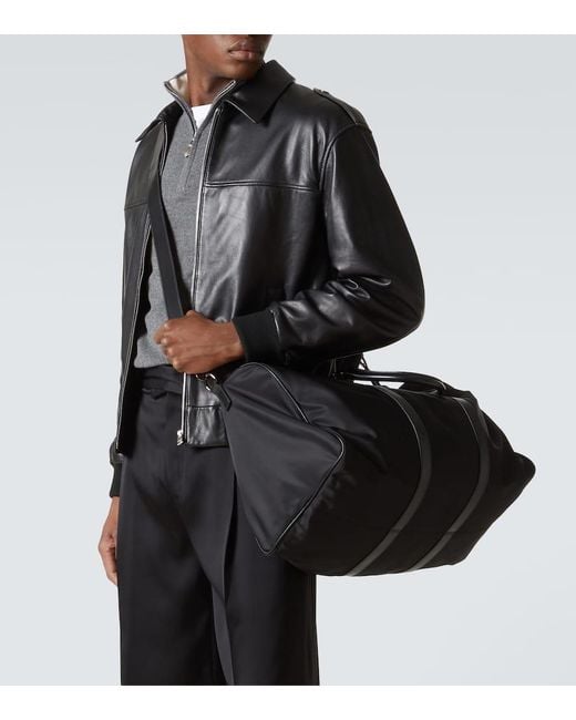 Kiton Weekender Mit Leder in Black für Herren