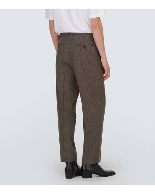 Pantalones McCloud Santome de lana y lino Visvim de hombre de color Gray