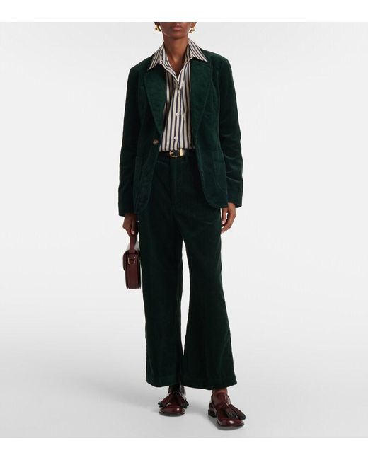 Polo Ralph Lauren Green Cotton Corduroy Blazer