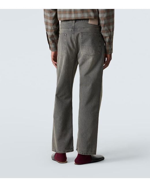 Our Legacy Gray Third Cut Faded Straight Jeans for men