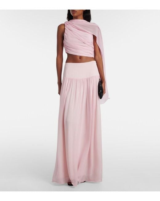 Gonna Lunga Solene di Posse in Pink