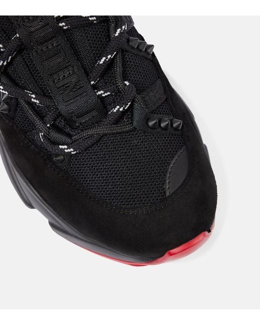 Christian Louboutin Sneakers Trailnrun Mit Veloursleder in Black für Herren