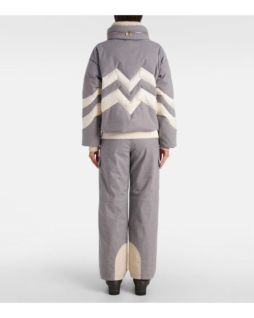 Bogner Gray Valea Down Ski Jacket