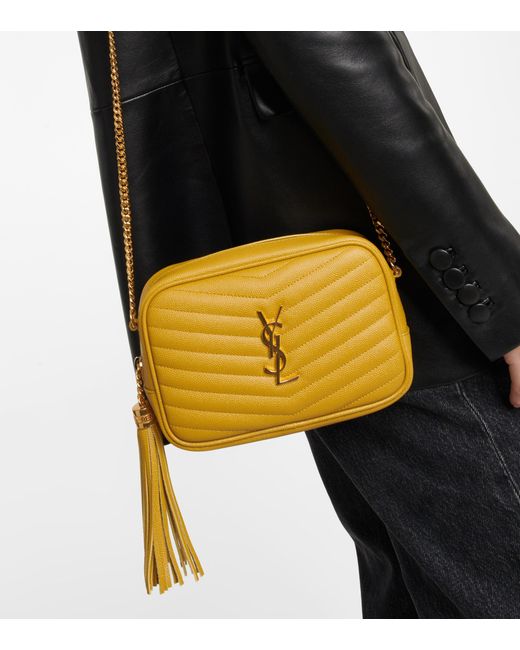 Lou Mini Leather Crossbody Bag, Saint Laurent - Mytheresa