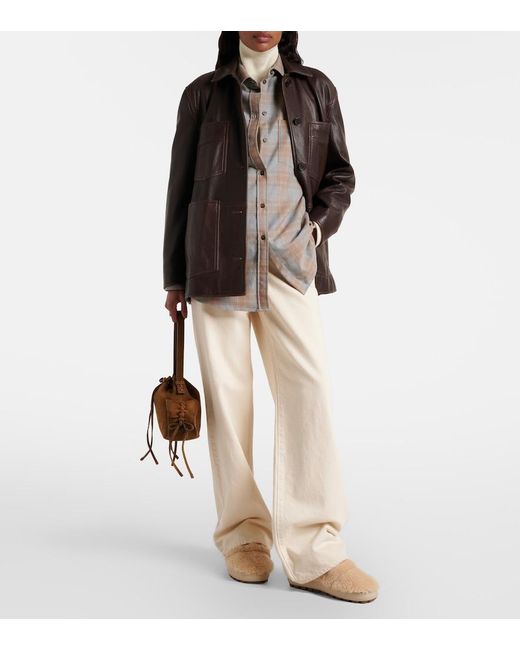 Bogner Natural Chamonix 17 Shearling Mules
