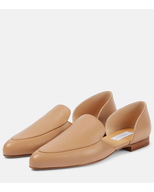 Gabriela Hearst Natural Jax Leather Loafers