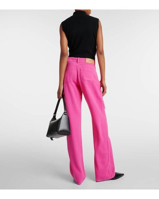 Jeans rectos Tess 7 For All Mankind de color Pink