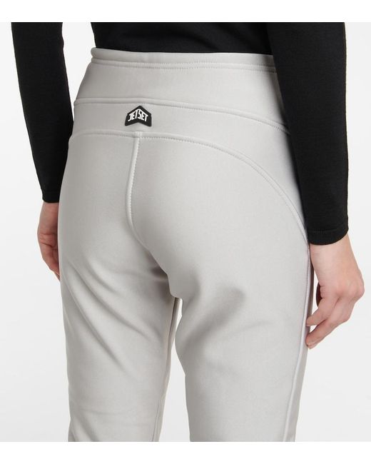 Jet Set Gray Pegaso High-Rise Slim Ski Pants