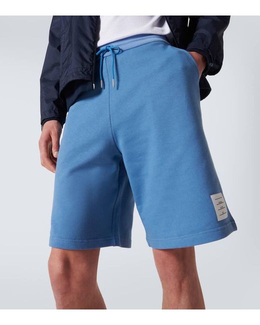 Thom Browne Shorts aus Baumwoll-Jersey in Blue für Herren