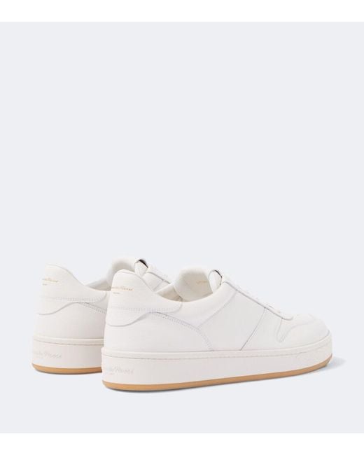 Gianvito Rossi White Slam Leather Sneakers for men