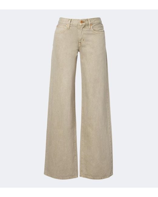 SLVRLAKE Denim Natural Mica Wide-Leg Jeans