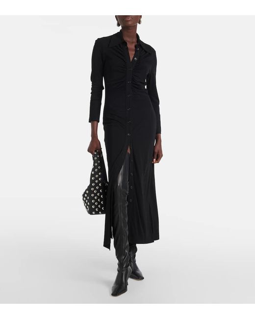 Proenza Schouler Black Faux Leather Over-The-Knee Boots