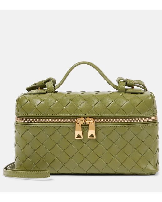 Bottega Veneta Green Schultertasche Bang Bang Aus Leder