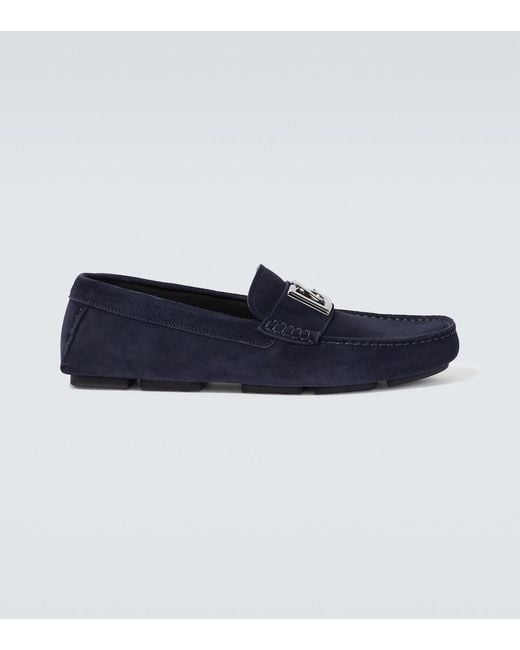Dolce & Gabbana Blue Flat Shoes for men