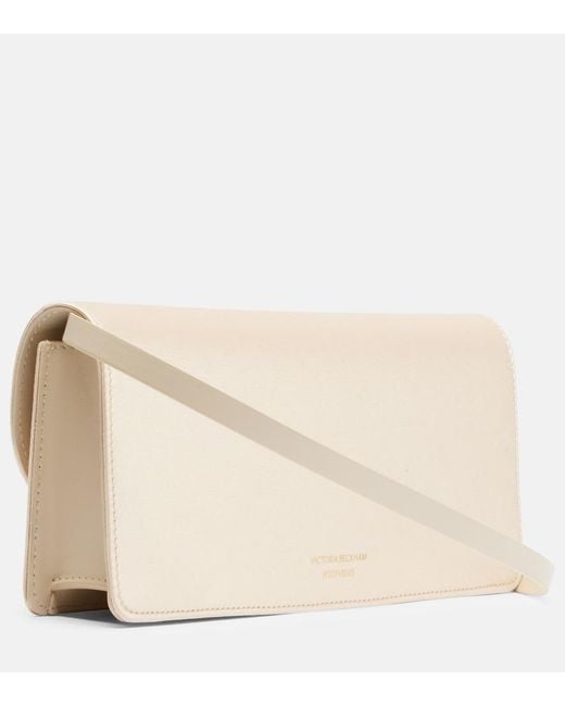 Victoria Beckham Natural Dorian East-West Satin Clutch