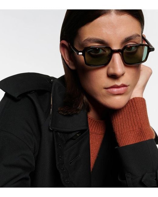 Cartier Brown Signature C Rectangular Sunglasses