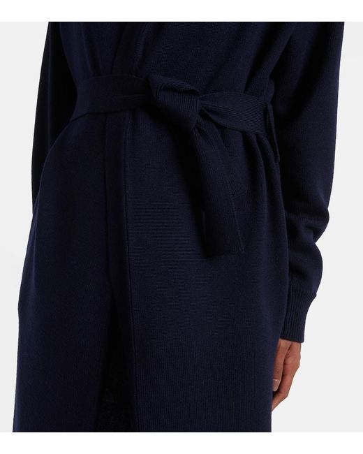 Alaïa Blue Virgin Wool Cardigan