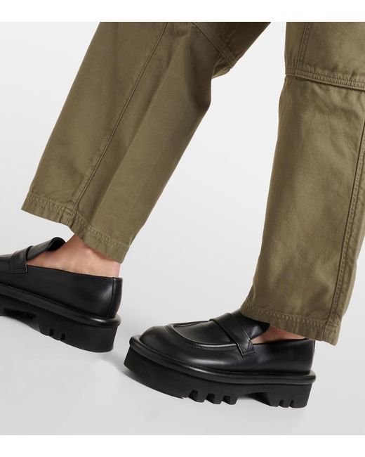 Agolde Natural Jericho Cropped Cotton Cargo Pants