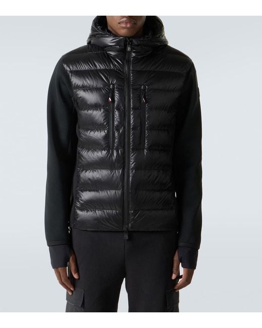 Moncler Black Down-Paneled Jacket for men