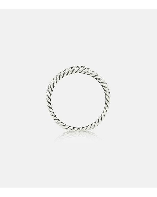 Gucci Metallic 9mm Dicker Ring "gg Marmont"