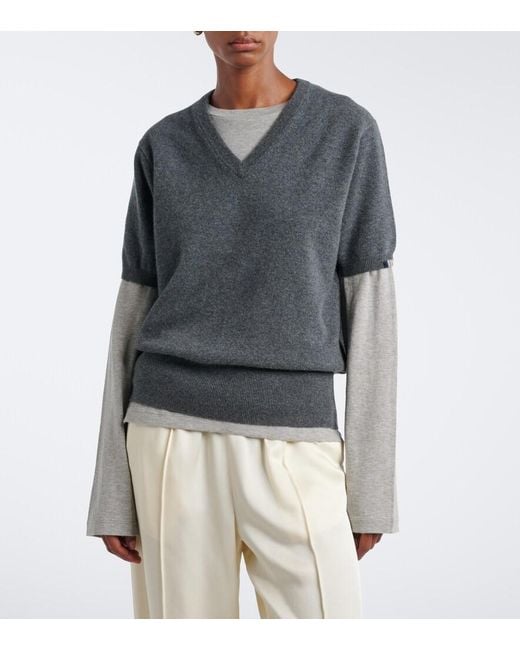 Extreme Cashmere Black N°490 Martina Cashmere-Blend Sweater