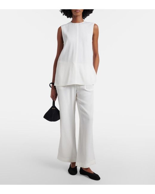 Totême  White Striped Top