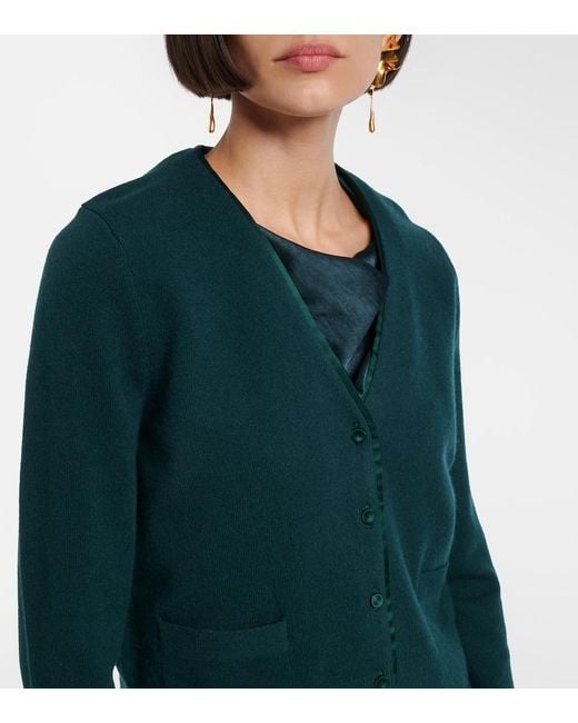 Cardigan En Laine Et Cachemire Melange Vince en coloris Green
