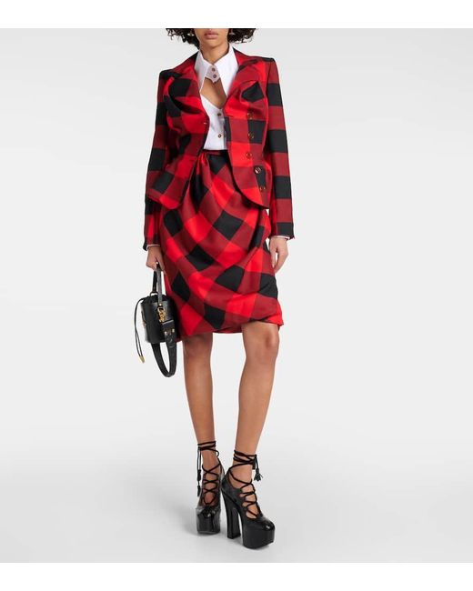Vivienne Westwood Red Midirock Aus Schurwolle