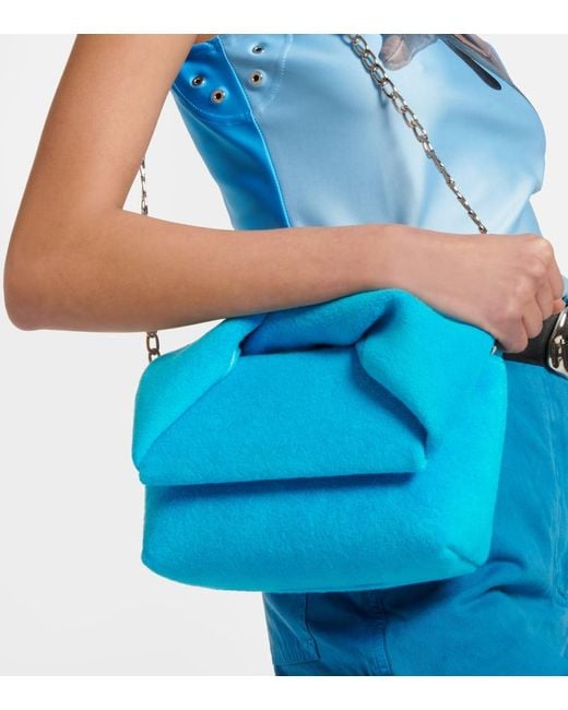J.W. Anderson Blue Twister Midi Shoulder Bag