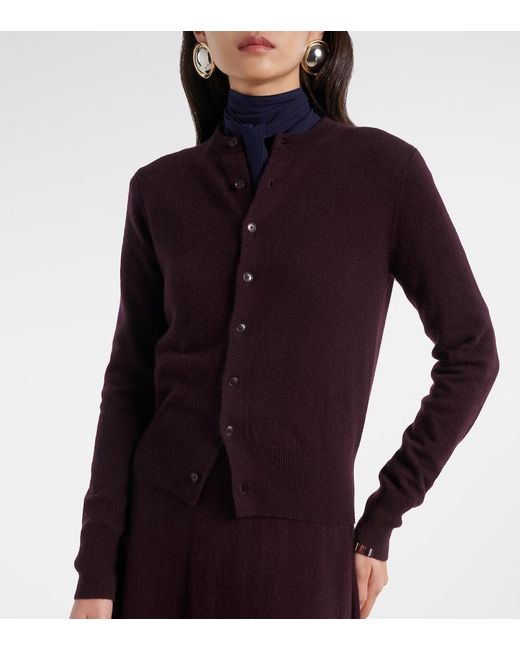 Extreme Cashmere Purple Blouson Cashmere Cardigan