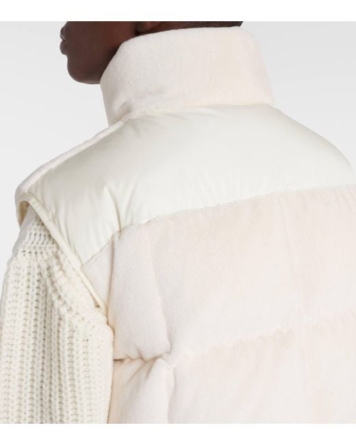 Moncler White Arques Down Jacket