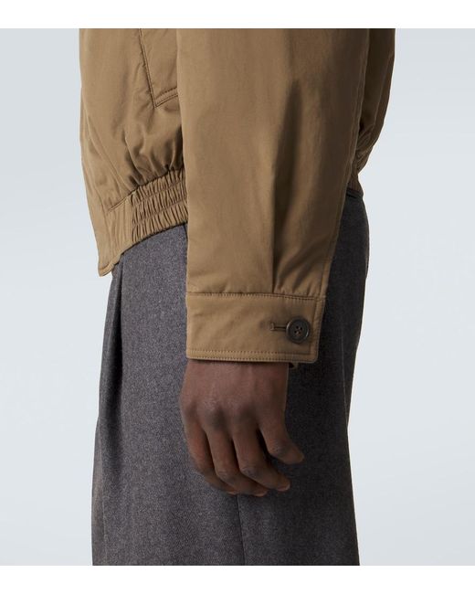 Saint Laurent Natural Cotton Blouson Jacket for men
