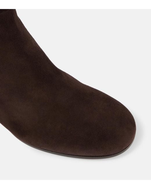 Gianvito Rossi Black 45 Suede Knee-High Boots
