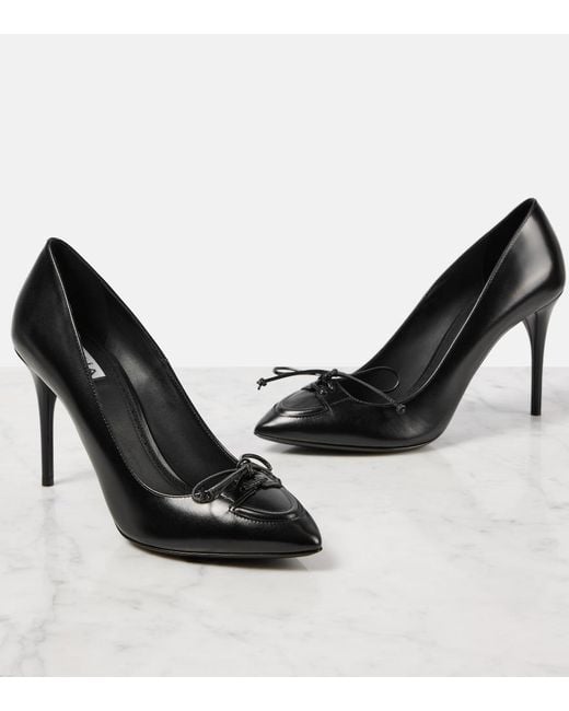 Alaïa Black 90 Leather Pumps
