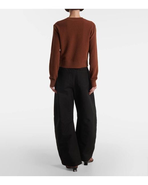 Loewe Brown Anagram Wool Sweater