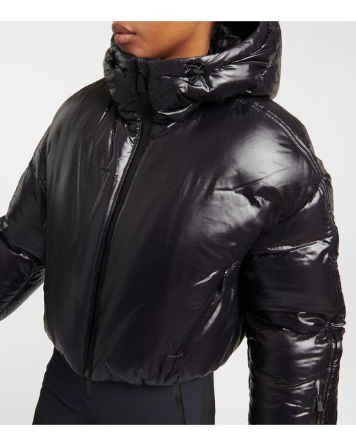 Aztech Mountain Black Daisy Cropped Down Ski Jacket