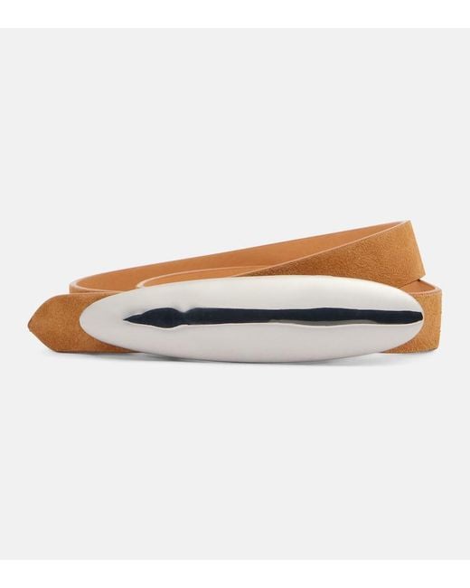Amanu Metallic Congo Suede Belt