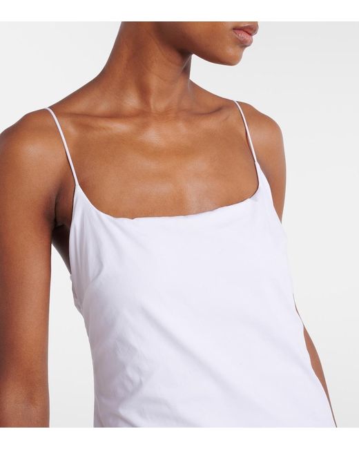Staud White Ari Cotton Maxi Dress
